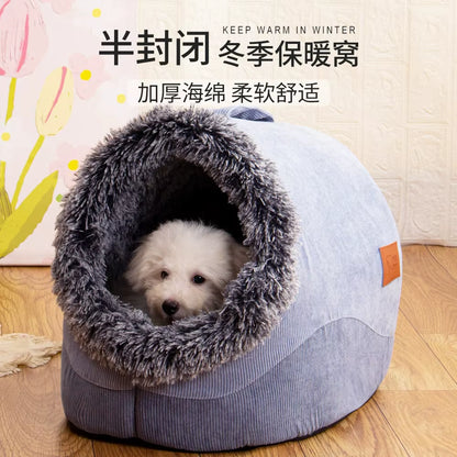 WarmNest Cozy Cave – Self-Warming Tent Bed for Cats & Small Dogs