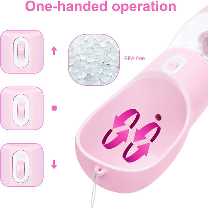 Dog Water Bottle Portable Pet Water Bottle Leak Proof Dog Water Dispenser and Food, Lightweight Dog Travel Water Bottle Bowl for Walking and Trave