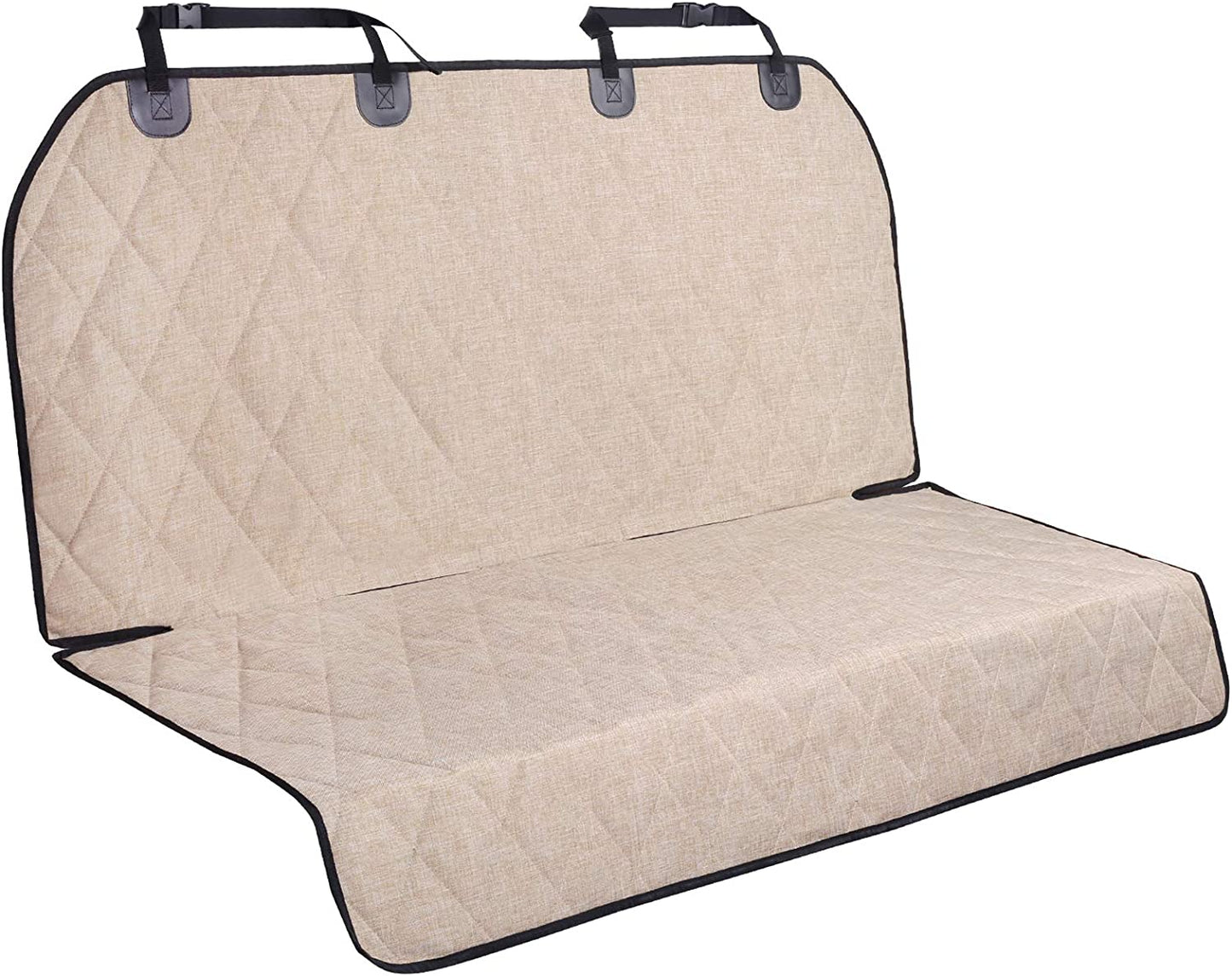 Dog Seat Covers, Dog Backseat Cover Pet Bench Protectors with Anti-Slip Backing, Back Seats Cover Rear Seat Covers Car Seat Cover for Dogs, Heather Khaki, 46" L * 52" W